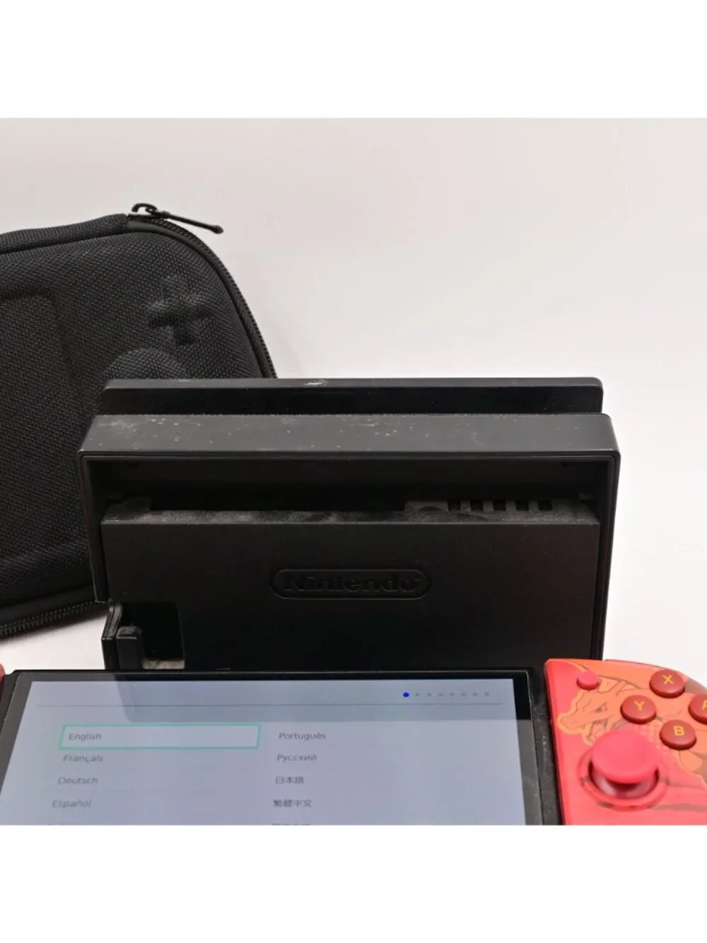 Nintendo Switch OLED Smash Bros Edition Case Charizard/Pikachu Grips 1tb Memory